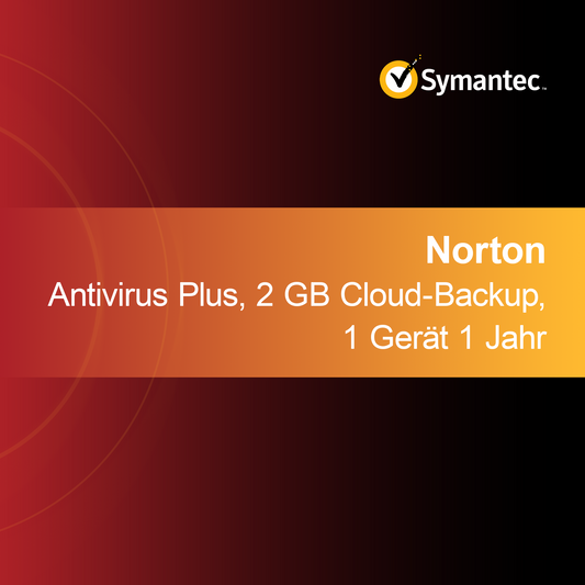 Norton Antivirus Plus, 2 GB backup în cloud, 1 dispozitiv 1 an