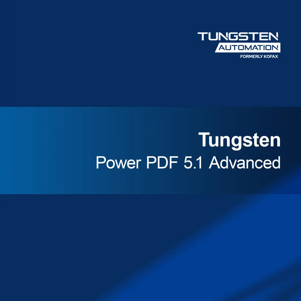 Tungsten Power PDF 5.1 Avansat