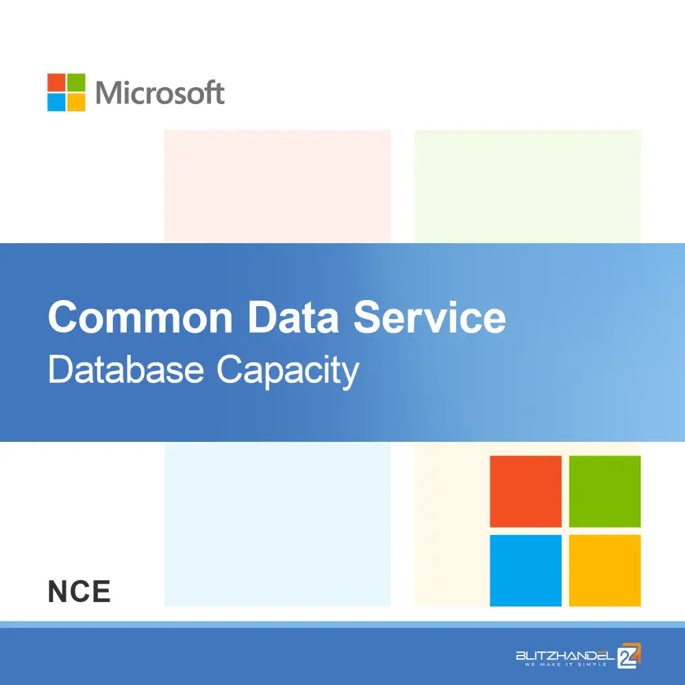 Capacitatea bazei de date Common Data Service (NCE)