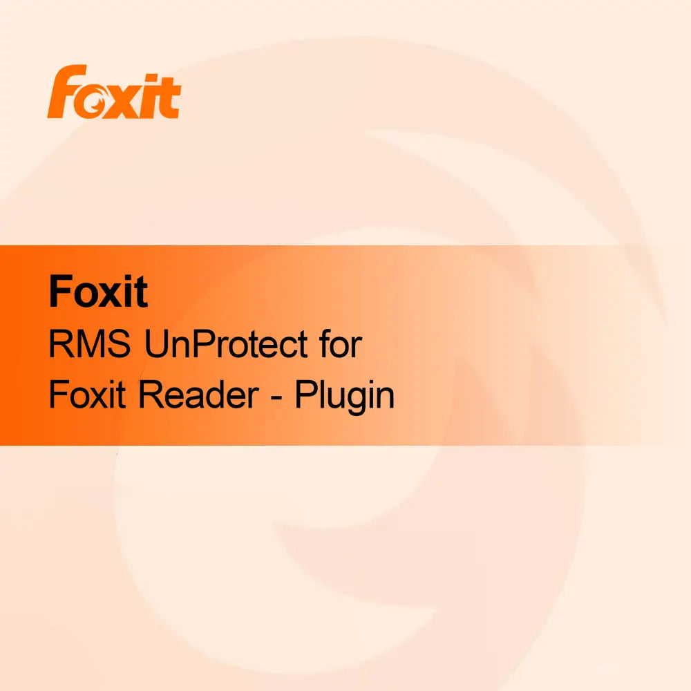 Foxit RMS UnProtect pentru Foxit Reader - Plugin