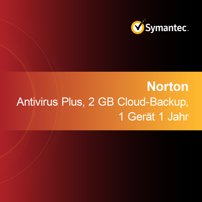 Norton Antivirus Plus, 2 GB backup în cloud, 1 dispozitiv 1 an